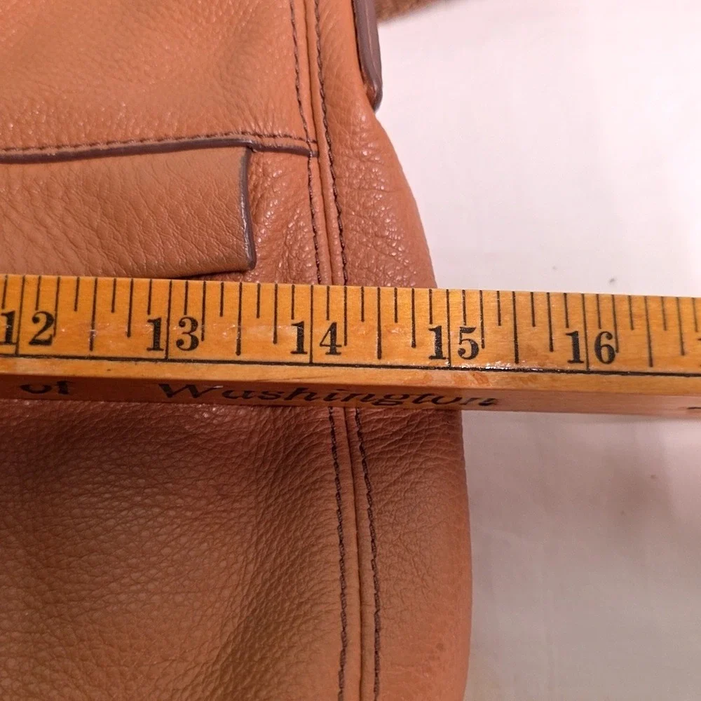 Fossil Maya Hobo Bag Women Large Tan Brown Pebbled Leather Crossbody ZB7230